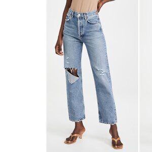 AGOLDE 90's Pinch Waist Jeans High Rise Straight Leg in Lineup - Size 26